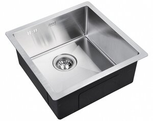 Изображение товара Мойка Zorg Inox, 44 х 44 см, брашированная матовая нержавеющая сталь, R 4444