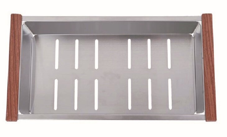 Изображение товара Поддон для мойки Zorg C 12-51 из нержавеющей стали прямоугольный размеры 44.2x16 см
