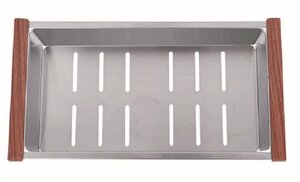 Изображение товара Поддон для мойки Zorg C 12-51 из нержавеющей стали прямоугольный размеры 44.2x16 см