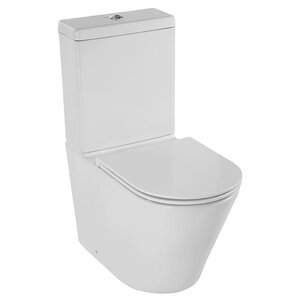 Изображение товара Напольный безободковый унитаз-компакт Jacob Delafon Rodin+ UJAB102-00/ETAB232-00/E23280-00, с быстросъемным сиденьем, крышка-микролифт, белый