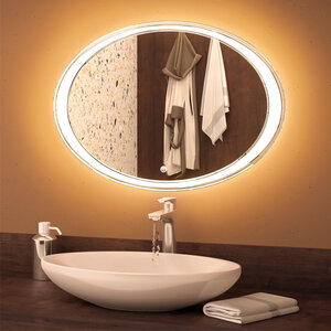 Изображение товара Зеркало KVV Group Alba 90 x 60 см, с гравировкой и подсветкой