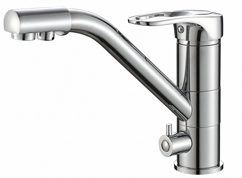 Изображение товара Смеситель для кухни под фильтр Zorg Steel Hammer SH 321 CR хром двухканальный