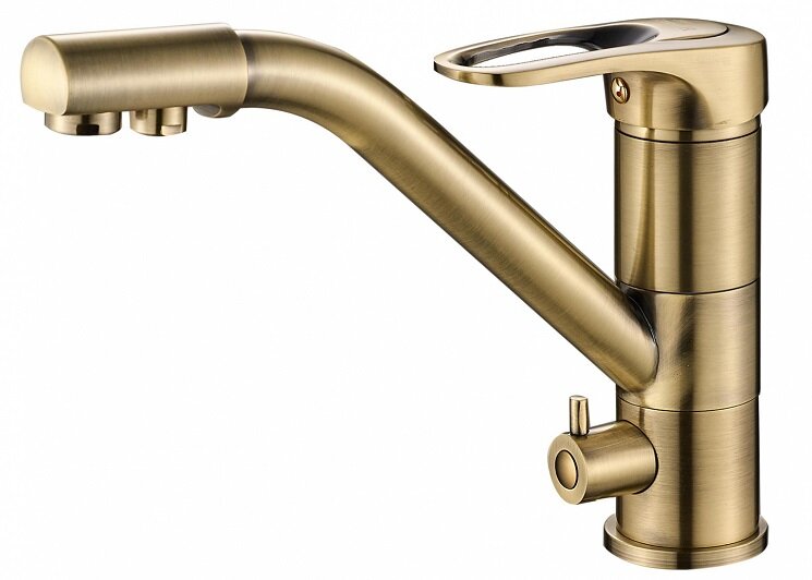 Изображение товара Смеситель кухонный Zorg Steel Hammer SH 321 BRONZE под фильтр 2 в 1