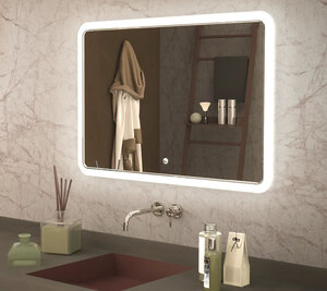 Изображение товара Зеркало KVV Group Conrad 90 x 80 см с подсветкой и гравировкой