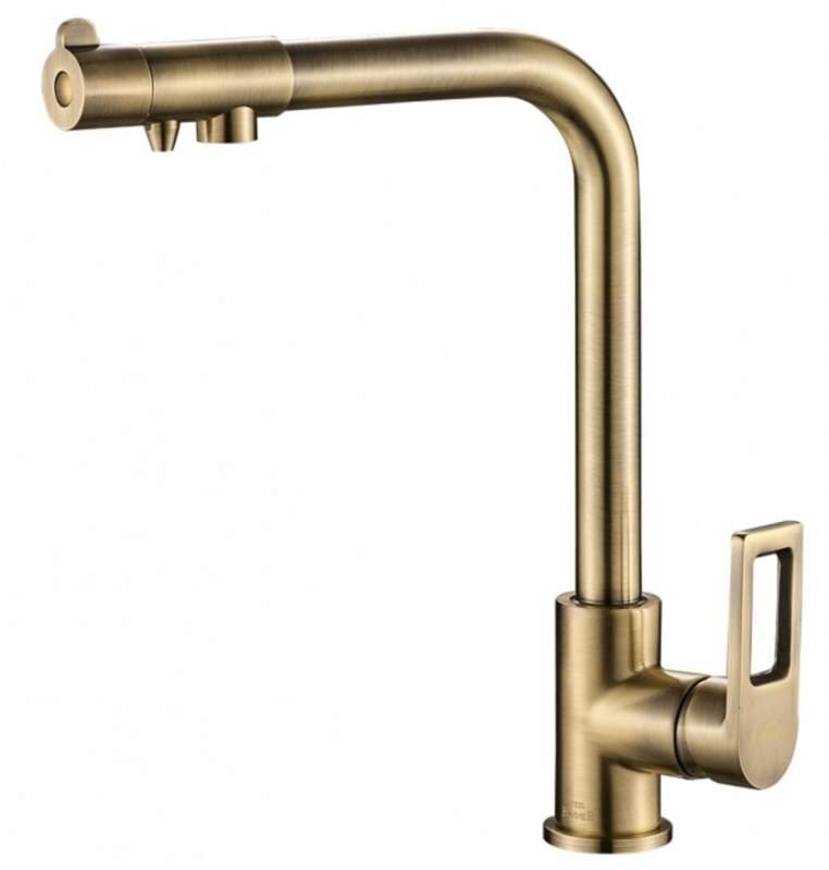 Изображение товара Смеситель Zorg Steel Hammer SH 572 BRONZE для кухни под фильтр бронза