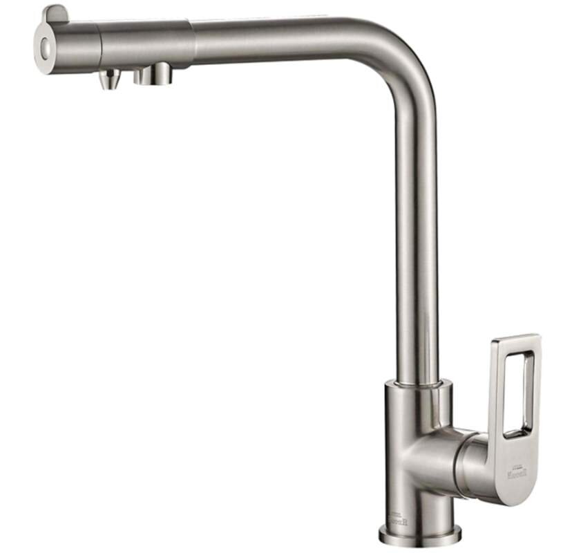 Изображение товара Кухонный смеситель Zorg Steel Hammer SH 572 SATIN под фильтр нержавеющая сталь Изображение товара Кухонный смеситель Zorg Steel Hammer SH 572 SATIN под фильтр нержавеющая сталь