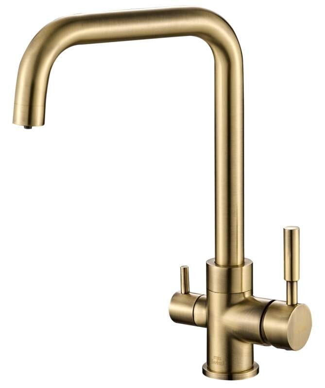 Изображение товара Смеситель для кухни под фильтр BRONZE Zorg Steel Hammer SH 715 2 в 1