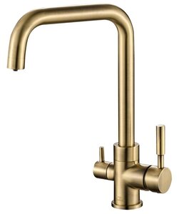 Изображение товара Смеситель для кухни под фильтр BRONZE Zorg Steel Hammer SH 715 2 в 1