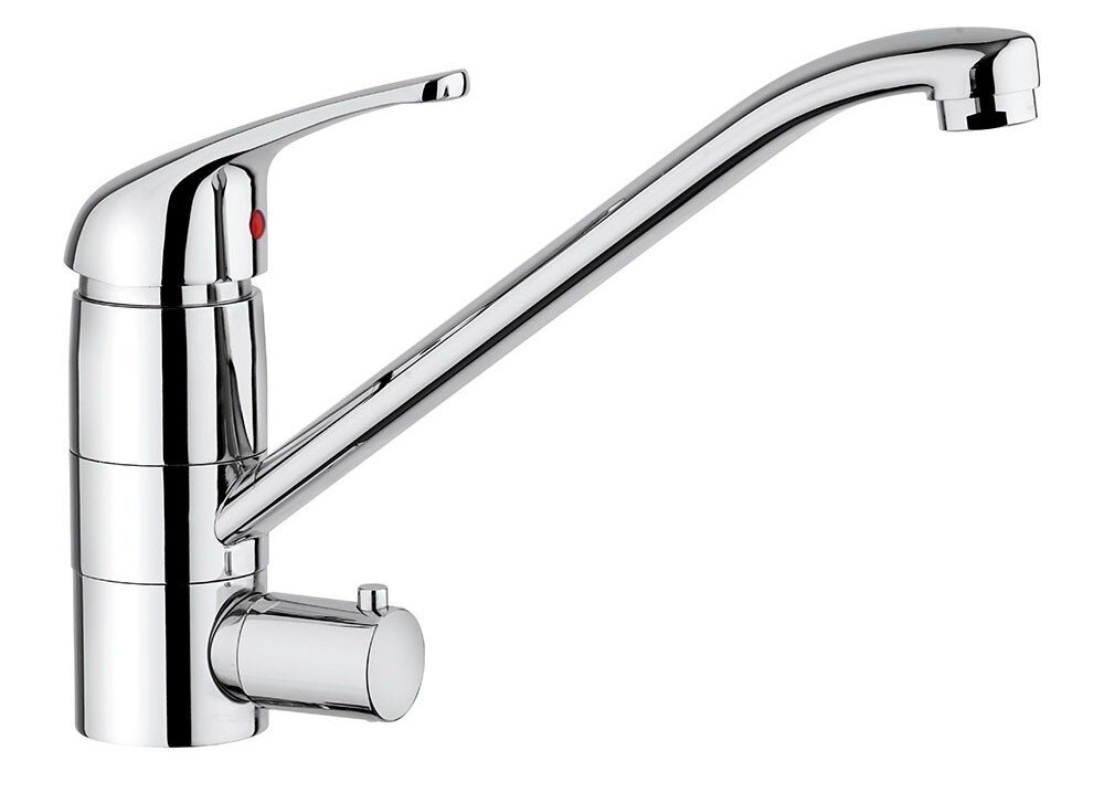 Изображение товара Смеситель Paini Creta 100 42CR5611KM для кухонной мойки с подключением для стиральной машины хром