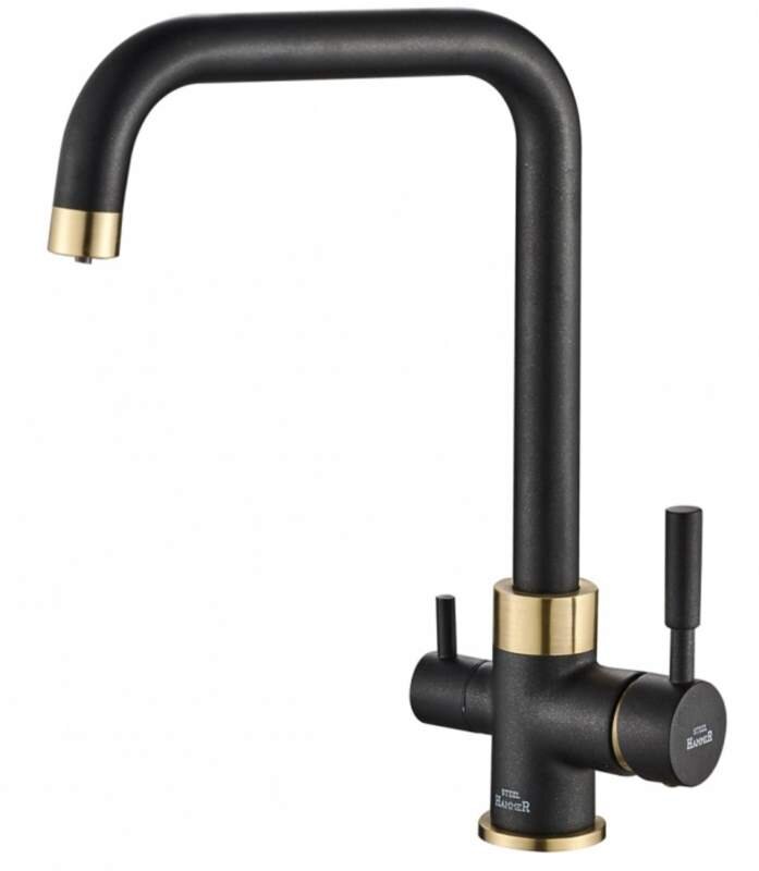 Изображение товара Кухонный смеситель Zorg Steel Hammer SH 715 BLACK BR под фильтр, черный металлик Изображение товара Кухонный смеситель Zorg Steel Hammer SH 715 BLACK BR под фильтр, черный металлик