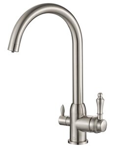 Изображение товара Смеситель Zorg Steel Hammer SH 723 SATIN для кухни под фильтр, нержавеющая сталь матовая