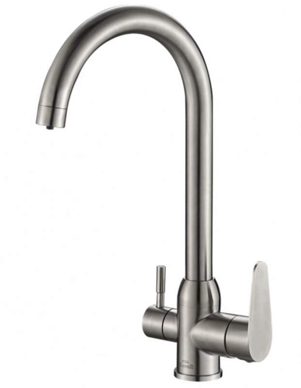 Изображение товара Смеситель Zorg Steel Hammer SH 723 INOX для кухни под фильтр нержавеющая сталь
