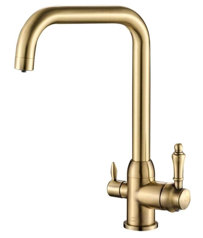 Изображение товара Смеситель для кухни под фильтр Zorg Steel Hammer SH 725 Bronze бронза 2 в 1