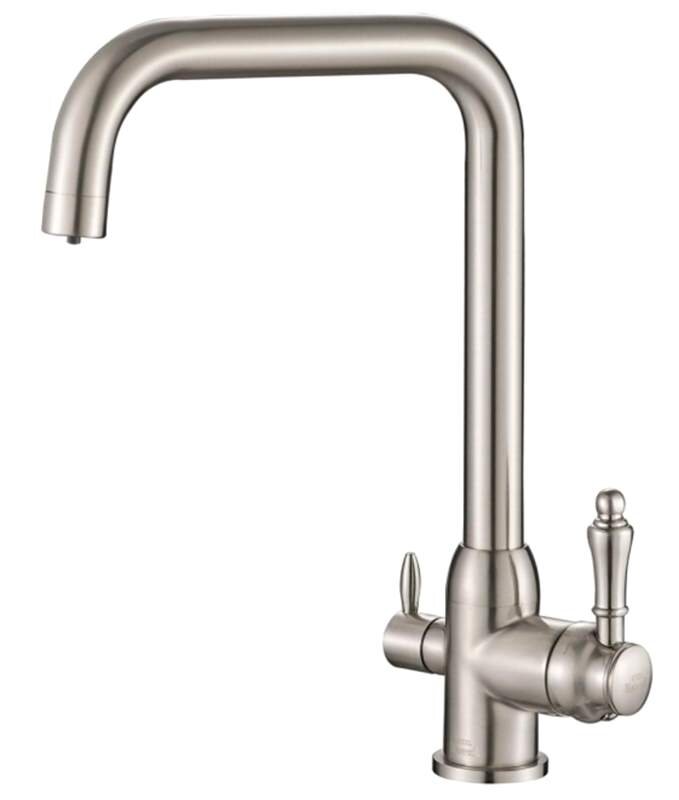 Изображение товара Смеситель Zorg Steel Hammer SH 725 SATIN для кухни под фильтр матовая нержавеющая сталь