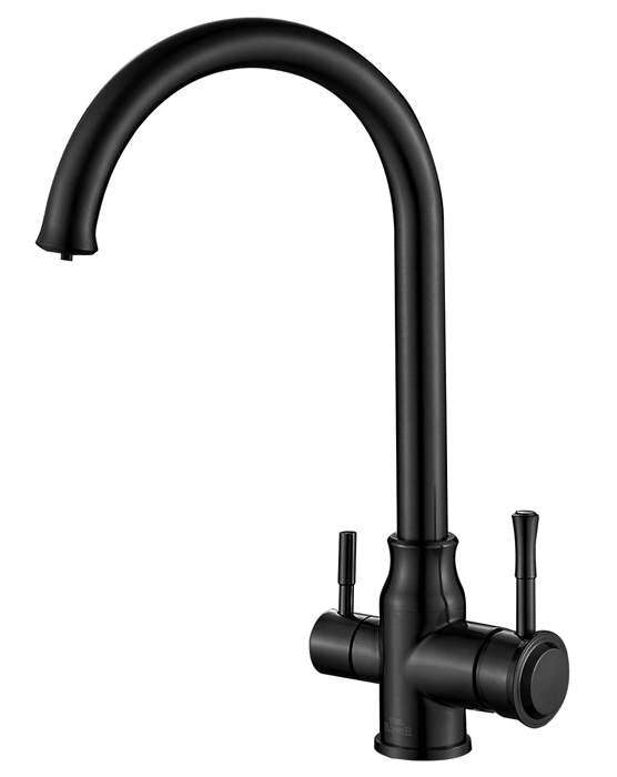 Изображение товара Смеситель Zorg SH 763 Grafit PVD под фильтр, 2 в 1, графит