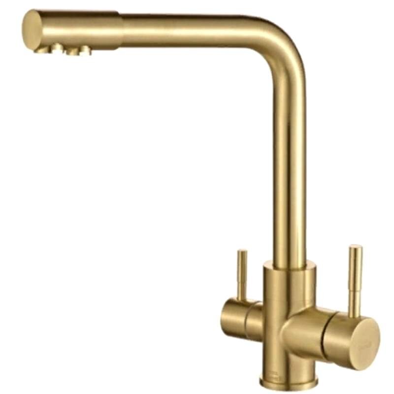 Изображение товара Смеситель Zorg Steel Hammer SH 801 INOX BRONZE PVD для кухни под фильтр, бронза PVD