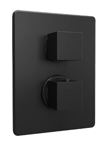 Изображение товара Смеситель Paini Dax-R 84PZ691TH с термостатом встраиваемый для душа, черный матовый PVD