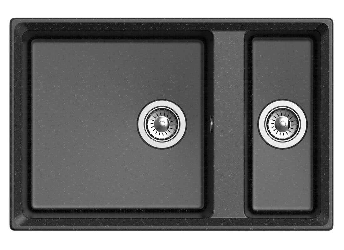 Изображение товара Кухонная мойка GranFest Level GF-LV-760K черный матовый