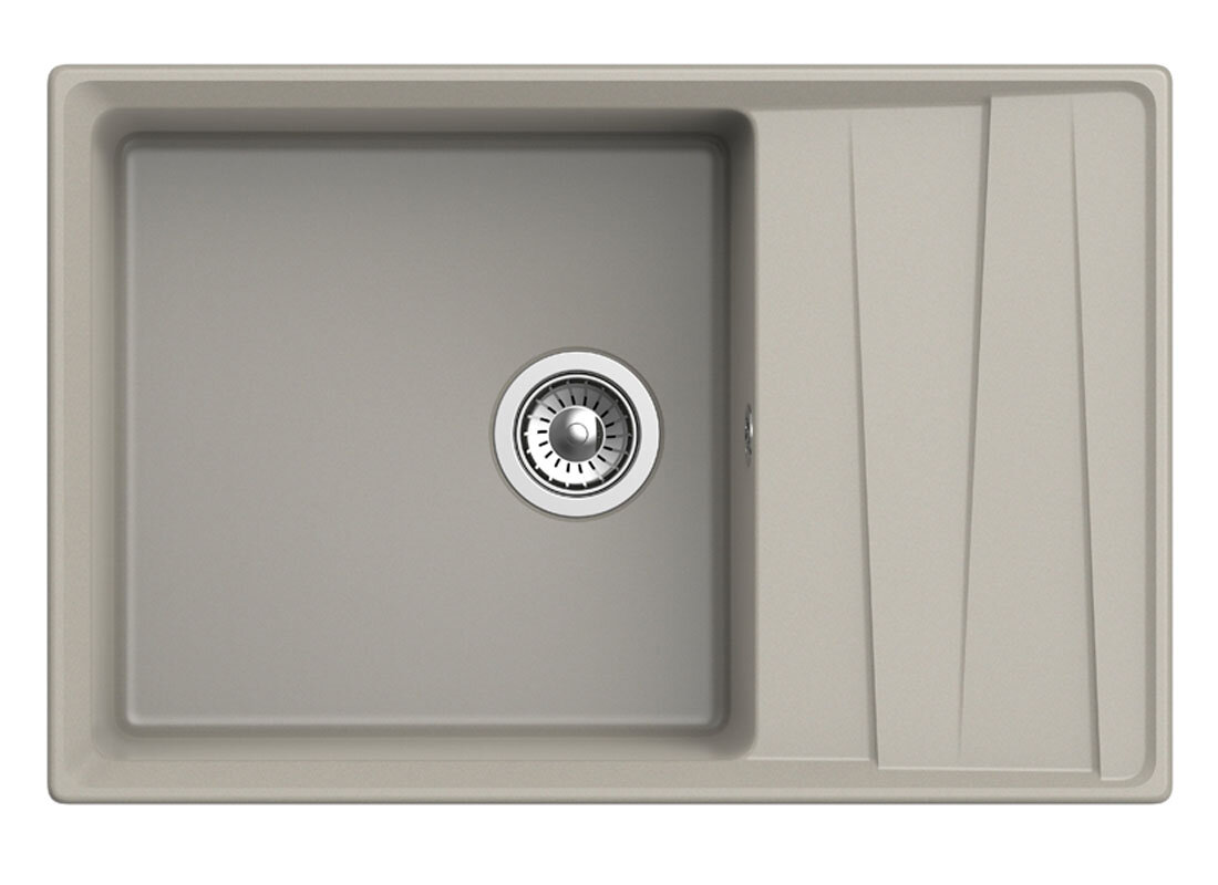 Изображение товара Кухонная мойка GranFest GF-LV-760L из искусственного мрамора, 76х50 см