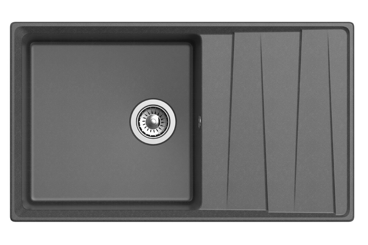 Изображение товара Кухонная мойка GranFest Level GF-LV-860L, 86 х 50 см, графит