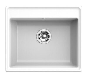 Изображение товара Кухонная мойка GranFest Vertex GF-V-580 из искусственного камня 58х50 см белая