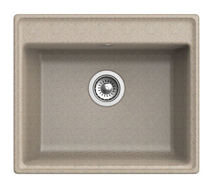 Изображение товара Кухонная мойка GranFest Vertex GF-V-580 из искусственного мрамора бежевый 58х50 см