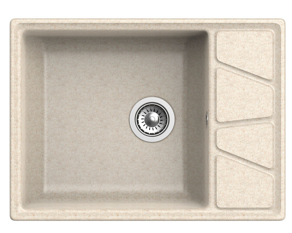 Изображение товара Кухонная мойка GranFest Vertex GF-V-680 L бежевый цвет