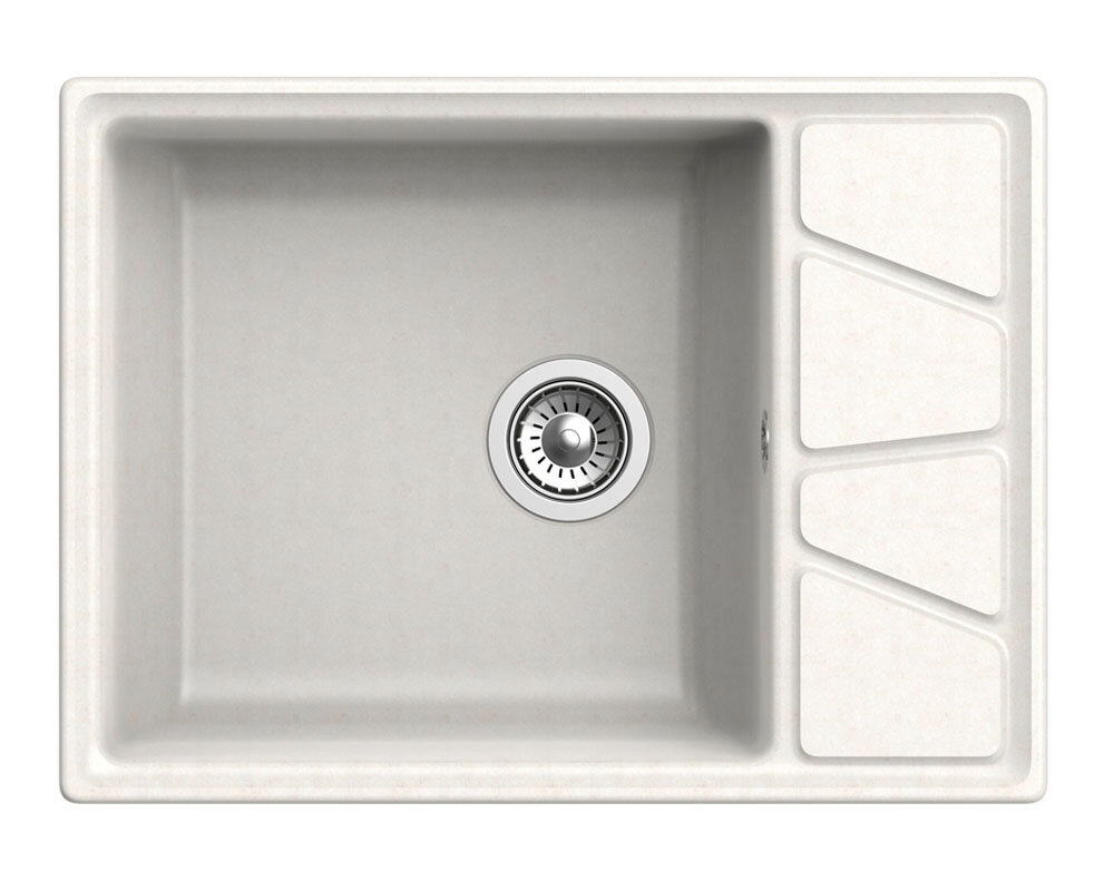 Изображение товара Кухонная мойка GranFest Vertex GF-V-680 L, 68 х 50 см, белая