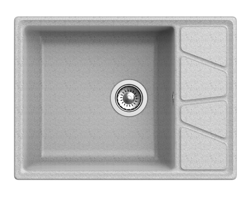 Изображение товара Кухонная мойка GranFest Vertex GF-V-680 L, 68 х 50 см, серая Изображение товара Кухонная мойка GranFest Vertex GF-V-680 L, 68 х 50 см, серая