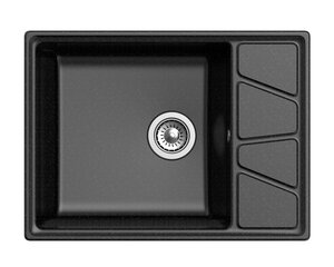 Изображение товара Кухонная мойка GranFest Vertex GF-V-680 L, 68 х 50 см, черный