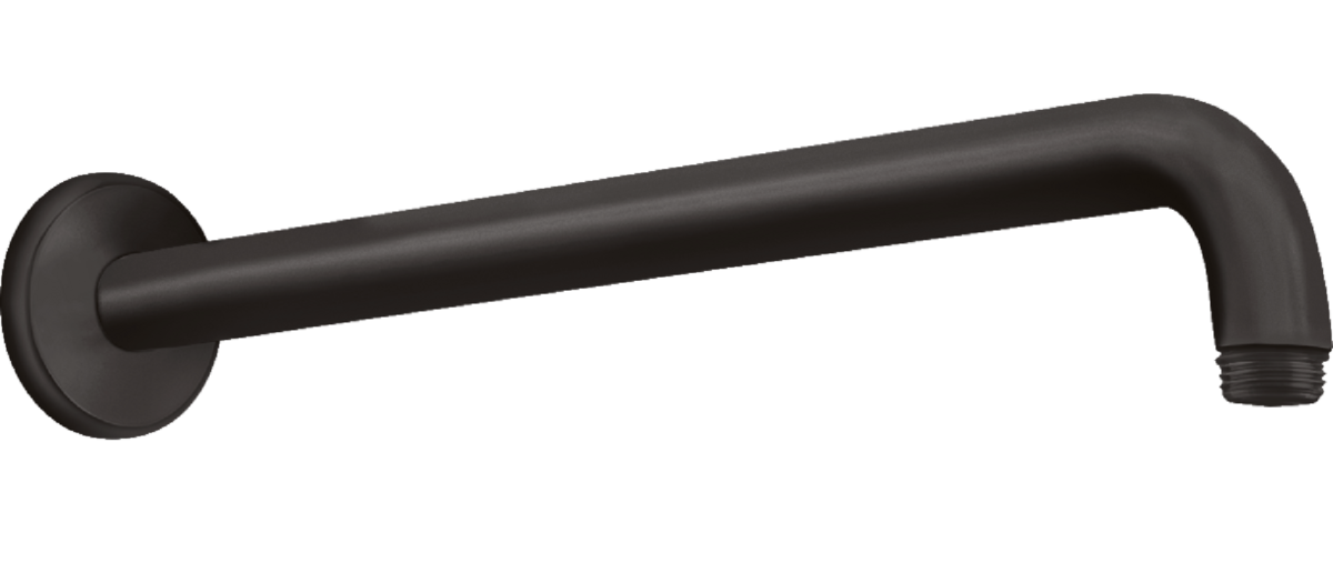 Изображение товара Держатель верхнего душа Hansgrohe 27413670, 38,8 см, черный матовый, монтаж на стену