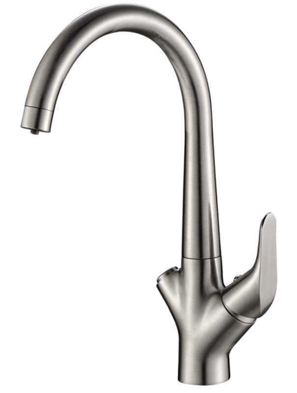 Изображение товара Смеситель Zorg Steel Hammer SH 815 Satin для кухни под фильтр, однорычажный