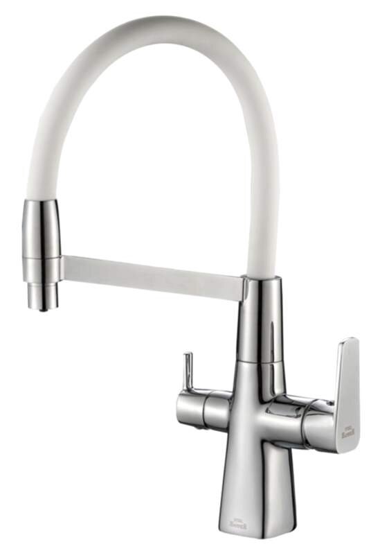 Изображение товара Смеситель для кухни с подключением к фильтру Zorg Steel Hammer SH 818-8 CR хром