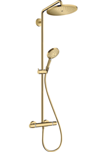 Изображение товара Душевая система Hansgrohe Croma Select S 26890990 термостатическая золото