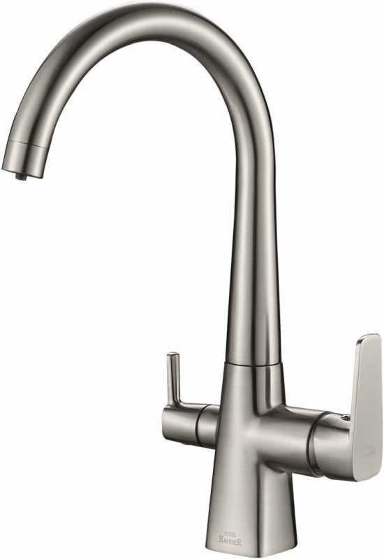 Изображение товара Кухонный смеситель Zorg Steel Hammer SH 819 SATIN под фильтр с двойным каналом Изображение товара Кухонный смеситель Zorg Steel Hammer SH 819 SATIN под фильтр с двойным каналом