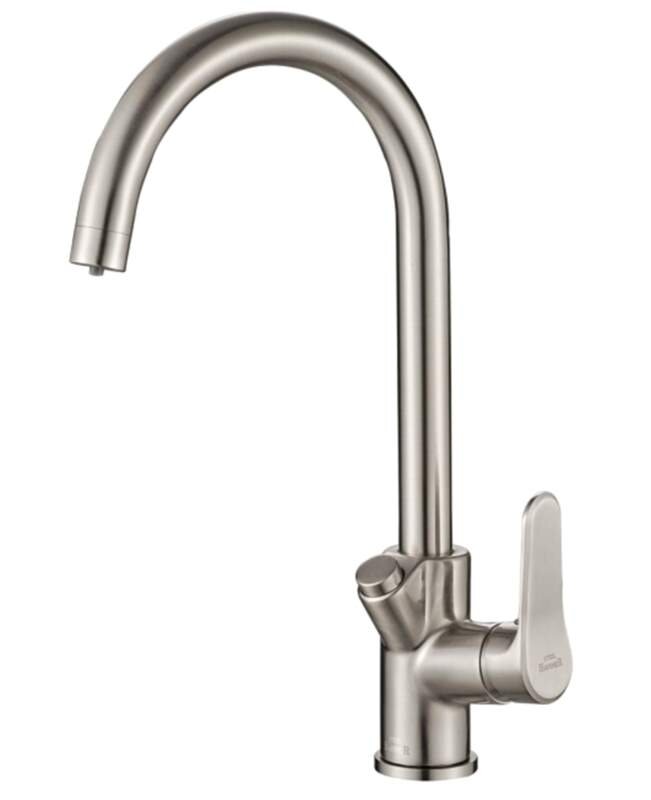 Изображение товара Смеситель для кухни под фильтр Zorg Steel Hammer SH 901 SATIN с технологияй двойного канала