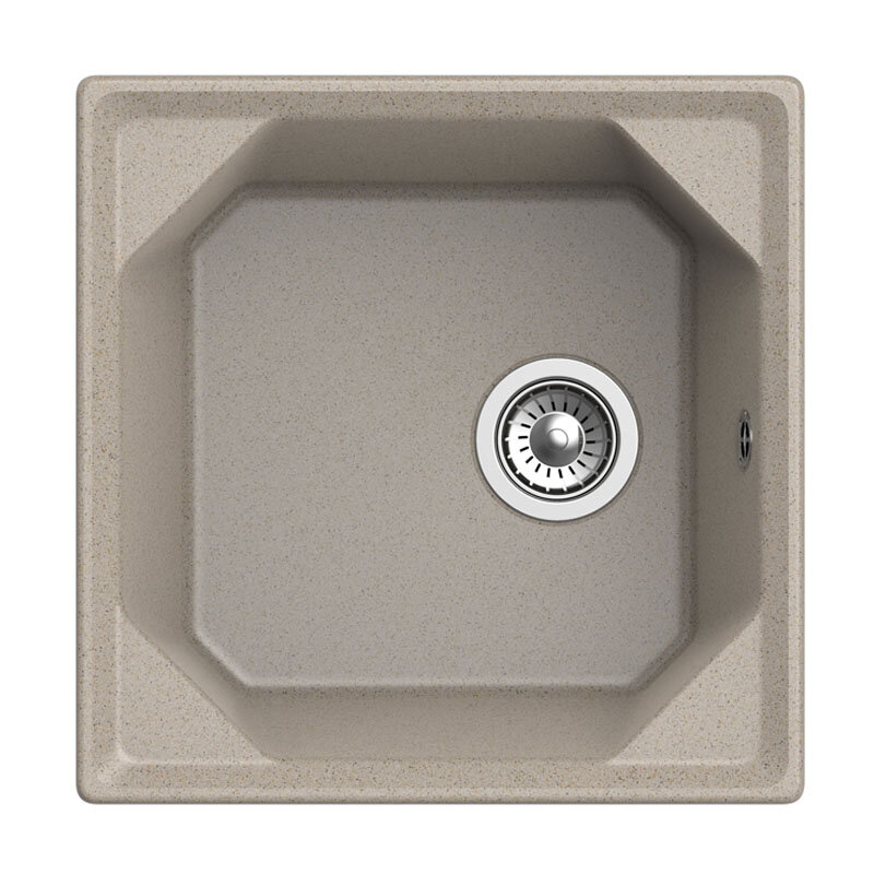 Изображение товара Кухонная мойка GranFest Unique GF-U-500 50х50 см искусственный мрамор Россия