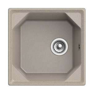 Изображение товара Кухонная мойка GranFest Unique GF-U-500, 50 х 50 см, песочная
