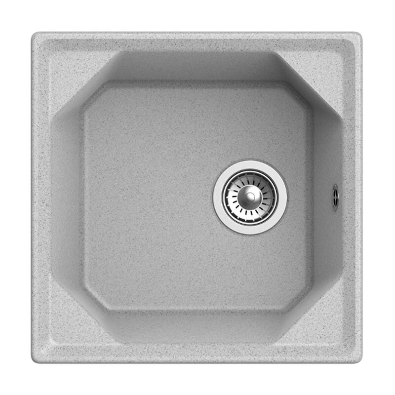 Изображение товара Кухонная мойка из искусственного камня GranFest Unique GF-U-500 50х50 см серая Россия