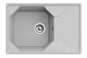 Изображение товара Кухонная мойка GranFest Unique GF-U-740 L, 74 х 50 см, серая