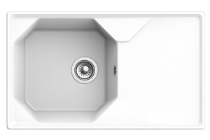 Изображение товара Кухонная мойка GranFest Unique GF-U-840 L, 84 х 50 см, белая