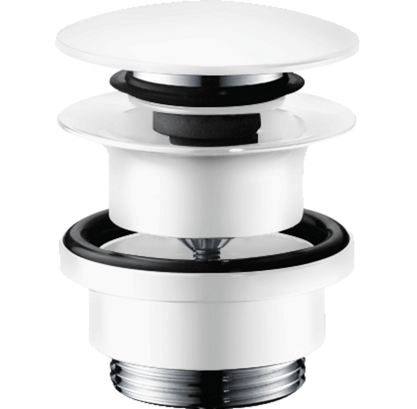 Изображение товара Донный клапан Hansgrohe 50100700 универсальный с Push-Open белый матовый