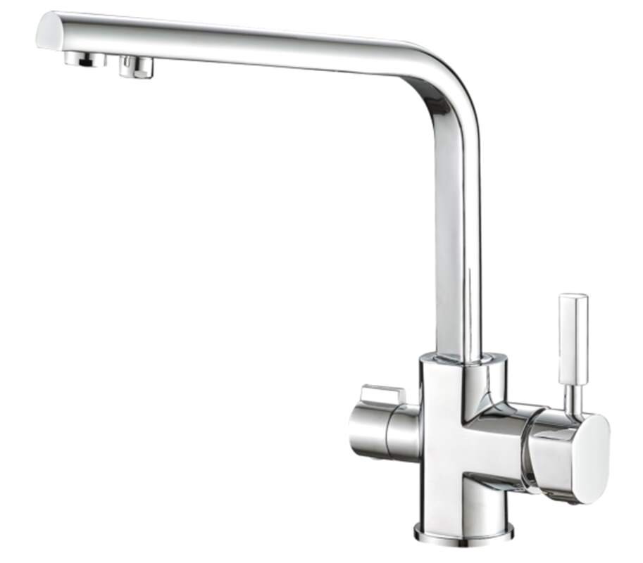 Изображение товара Смеситель для кухни под фильтр Zorg Steel Hammer SH 909 CR хром с двойным каналом