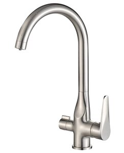 Изображение товара Смеситель Zorg Steel Hammer SH 910 SATIN для кухни под фильтр, сатин