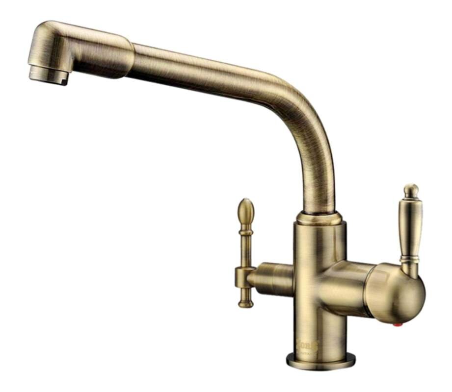 Изображение товара Смеситель Zorg Clean Water ZR 320 YF-33 BR для кухни под фильтр, бронза Изображение товара Смеситель Zorg Clean Water ZR 320 YF-33 BR для кухни под фильтр, бронза