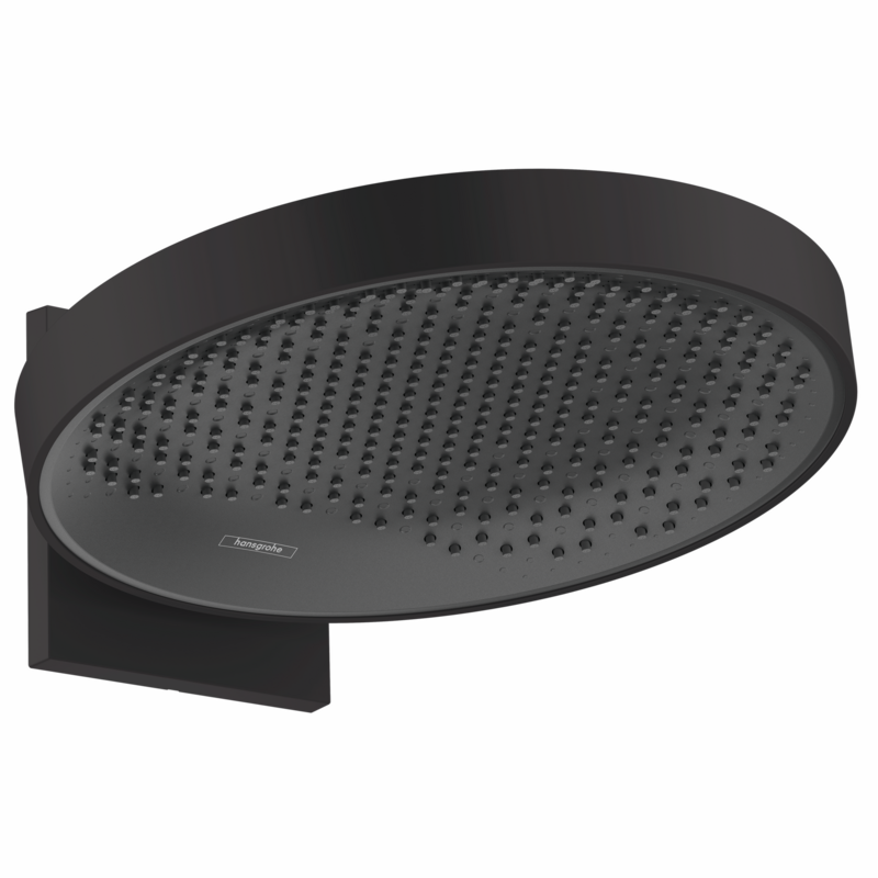 Изображение товара Верхний душ Hansgrohe Rainfinity 26230670, 36 х 36 см, 1 режим струи, с держателем, чёрный матовый Изображение товара Верхний душ Hansgrohe Rainfinity 26230670, 36 х 36 см, 1 режим струи, с держателем, чёрный матовый
