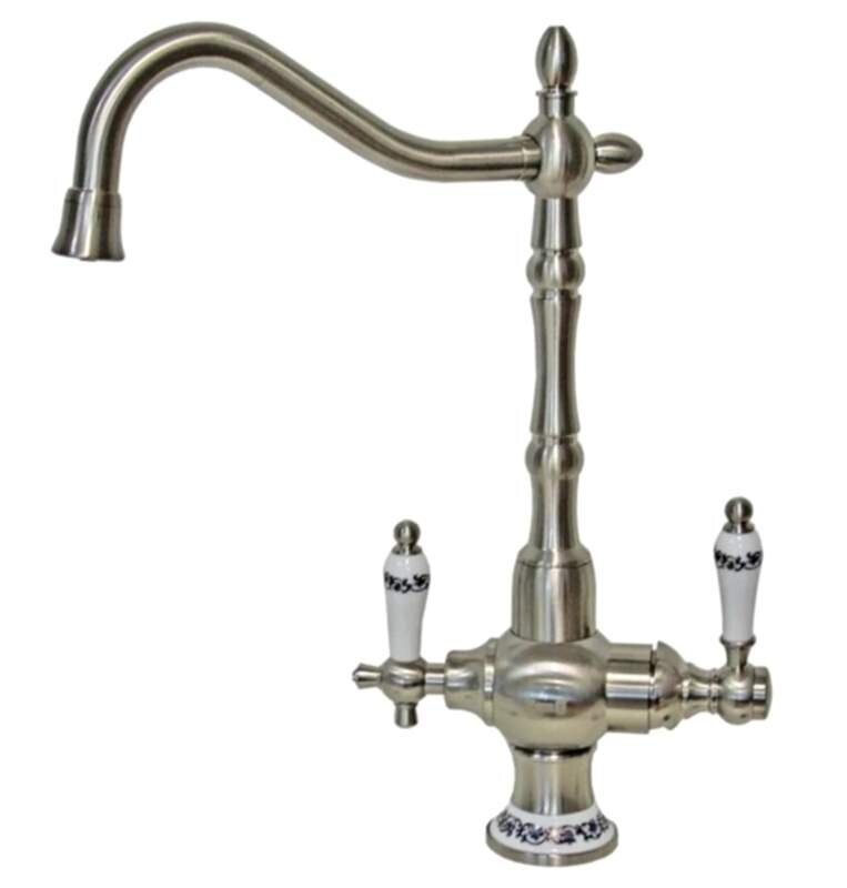 Изображение товара Смеситель Zorg Clean Water ZR 336 YF-50 NICKEL для кухни под фильтр, никель
