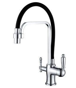 Изображение товара Смеситель Zorg Clean Water ZR 342-6 YF для кухни под фильтр хром/черный