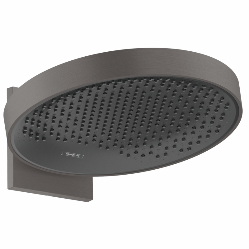 Изображение товара Верхний душ Hansgrohe Rainfinity 26230340, 36 х 36 см, 1 режим струи, с держателем, чёрный хром Изображение товара Верхний душ Hansgrohe Rainfinity 26230340, 36 х 36 см, 1 режим струи, с держателем, чёрный хром