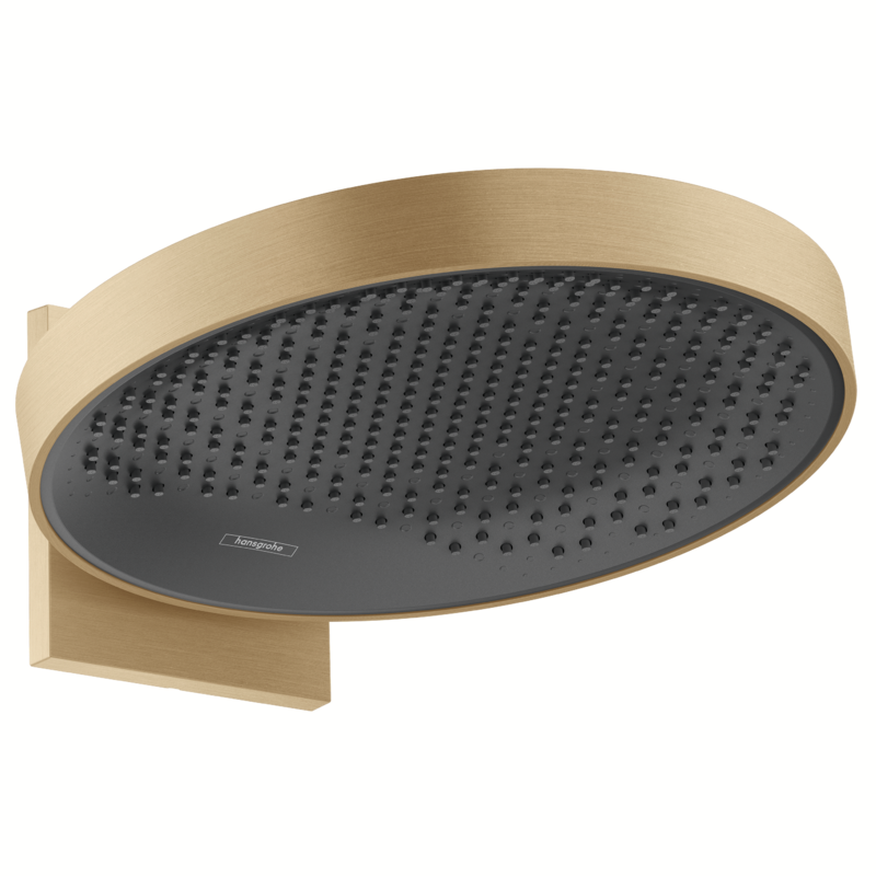 Изображение товара Верхний душ Hansgrohe Rainfinity 36 см бронзовый, 1 режим PowderRain, с держателем